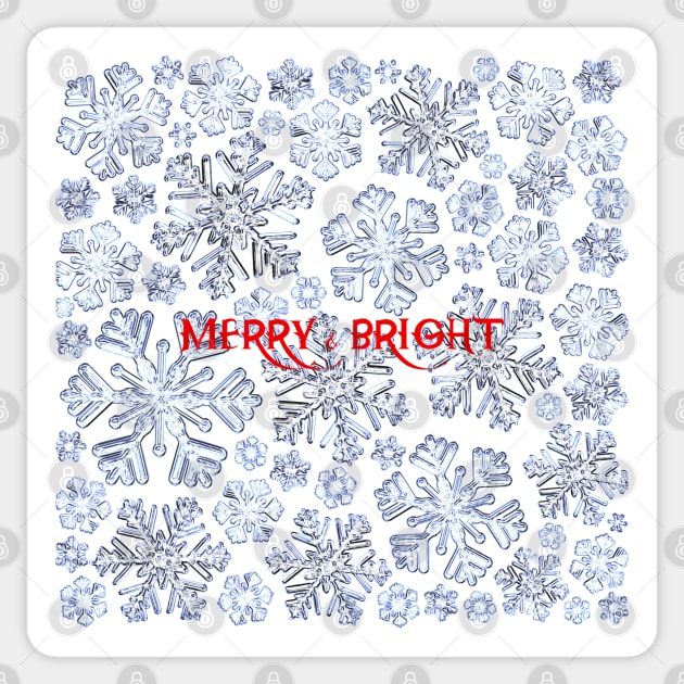 MERRY & BRIGHT Sticker by MAYRAREINART